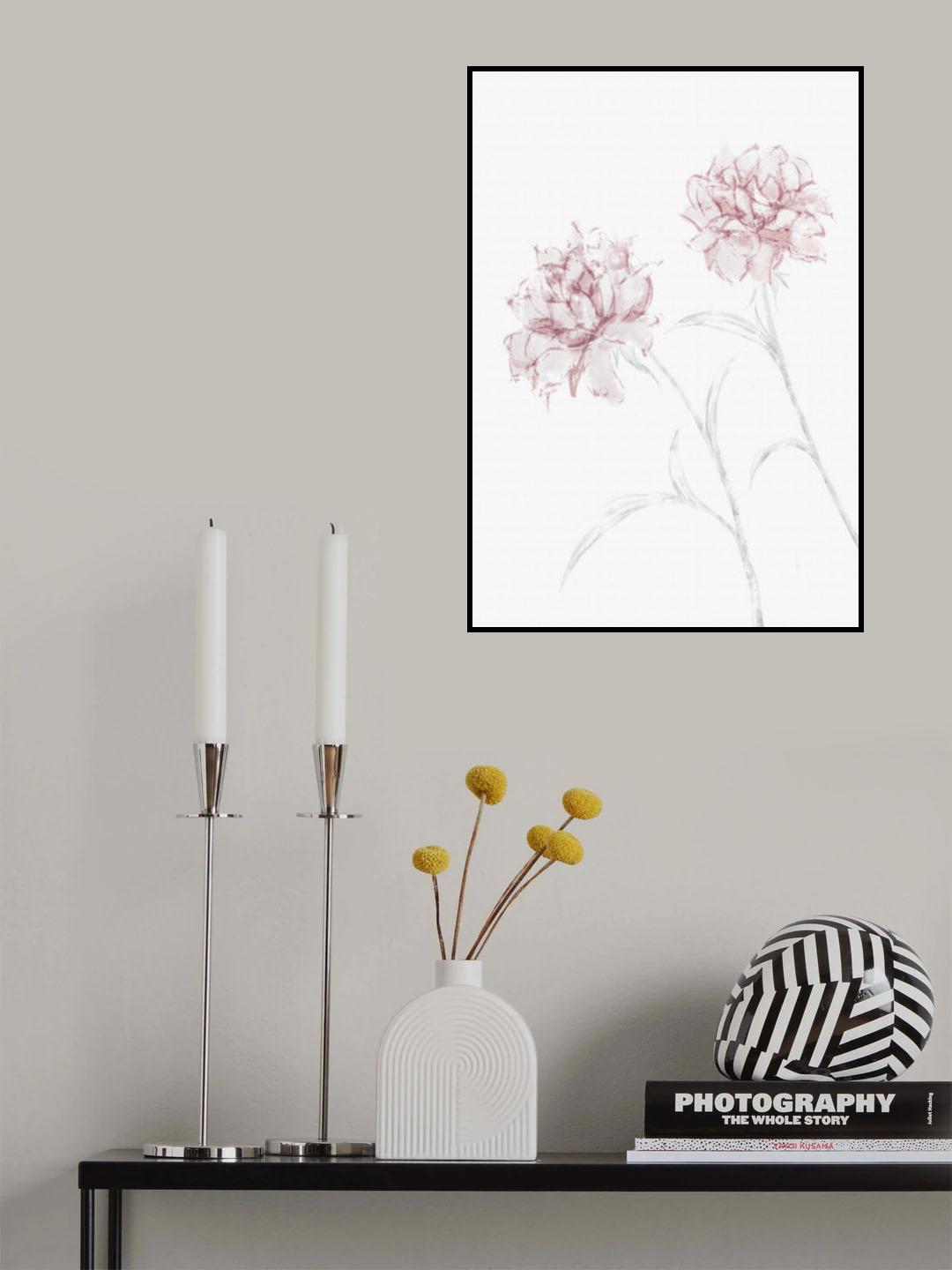 Peony 03 Poster och Canvastavla
