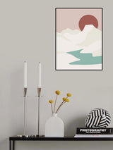Minimal Volcanic Lake Poster och Canvastavla