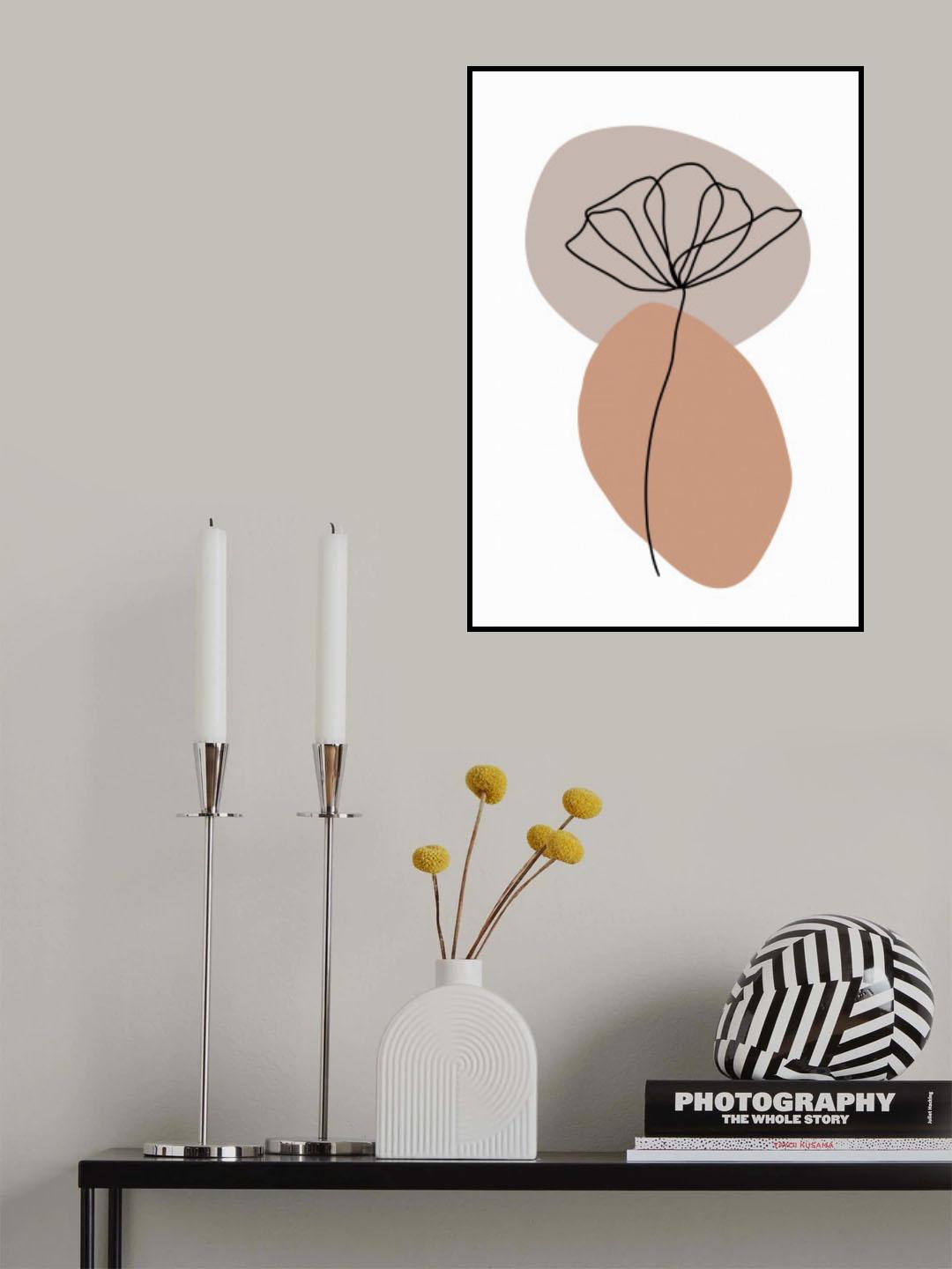 Flower Poster och Canvastavla