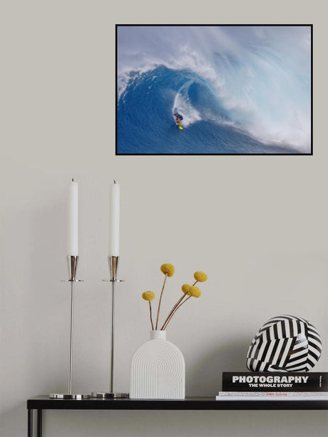 Surfing Jaws Poster och Canvastavla