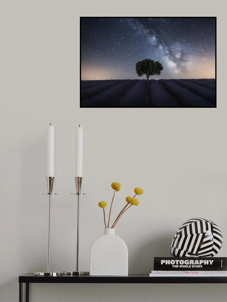Tree and Milky Way Poster och Canvastavla