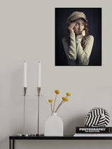 Anna in beige Poster och Canvastavla