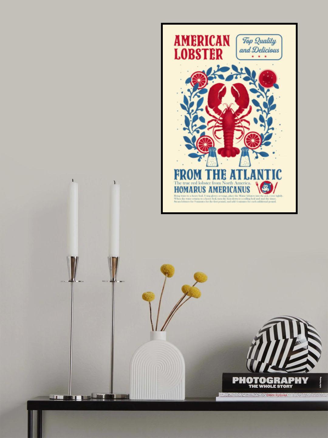 Lobster kitchen print Poster och Canvastavla