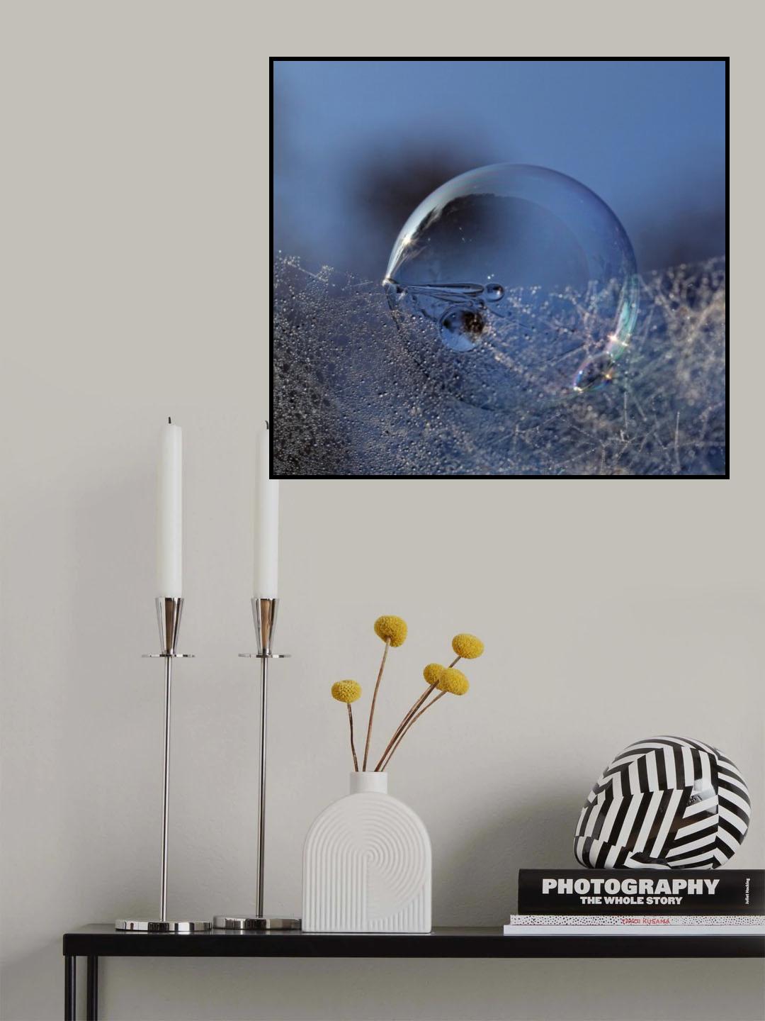 Blue bubble morning Poster och Canvastavla