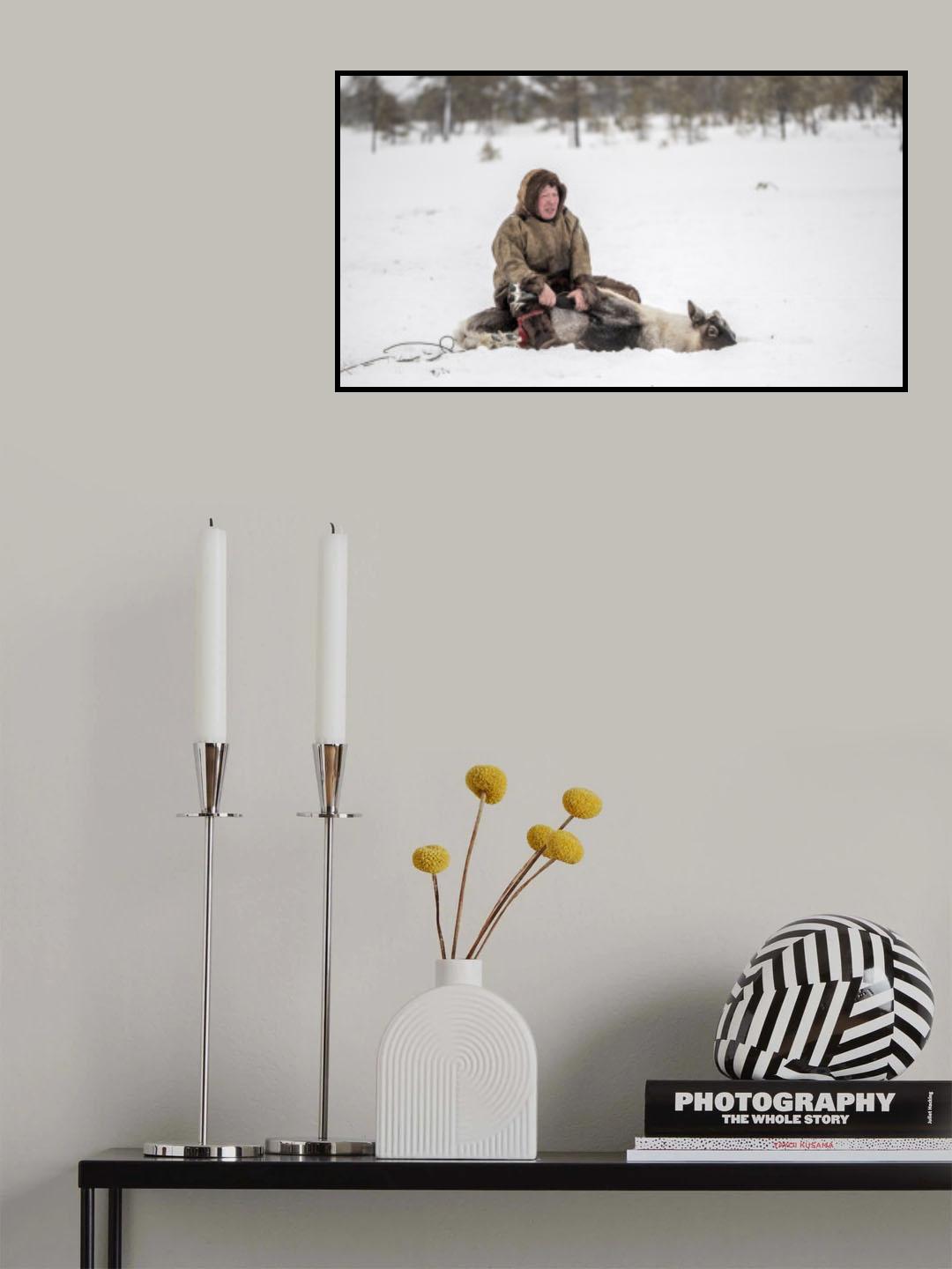 Jigorij catches reindeer Poster och Canvastavla