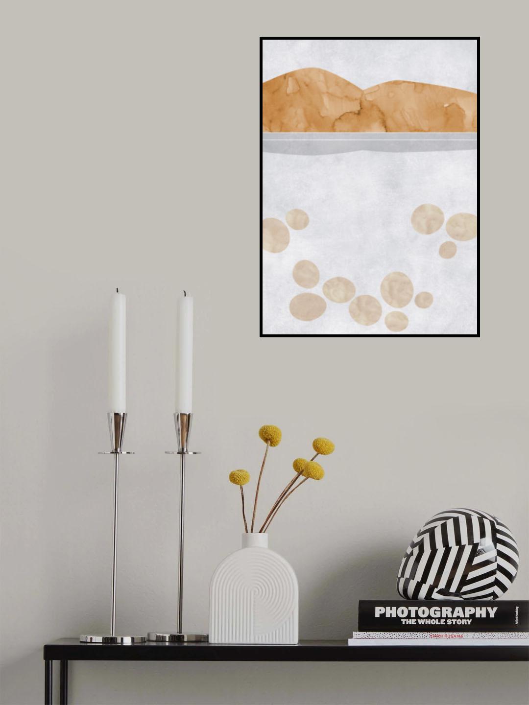 Abstract lake Tahoe view Poster och Canvastavla