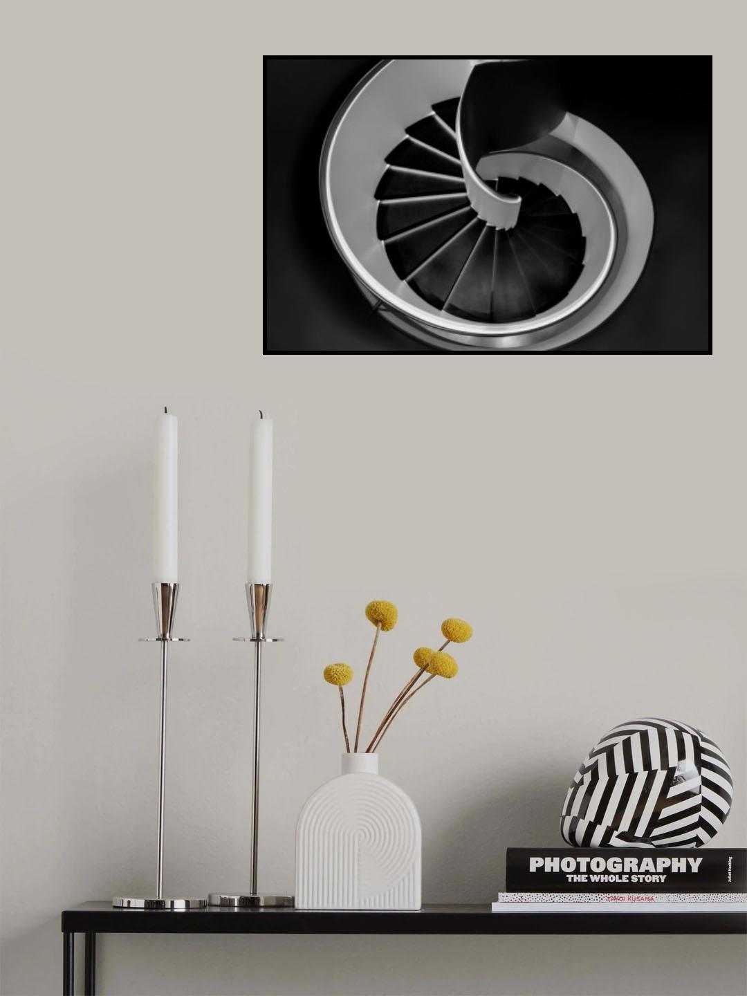 Spiral stairs Poster och Canvastavla