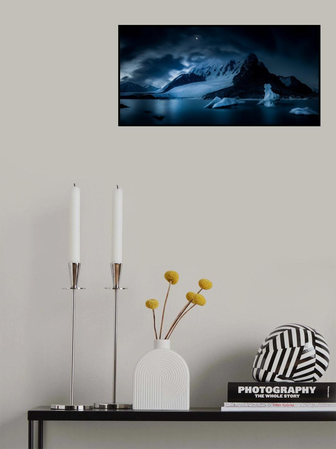 Mount Bogda 5445 《月色天湖》 Poster och Canvastavla