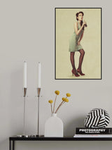 Pin Up Girl Poster och Canvastavla