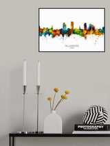 Tallahassee Florida Skyline Poster och Canvastavla