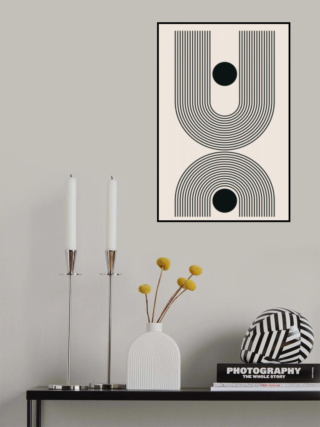 Black Boho Vibe Series #1 Poster och Canvastavla