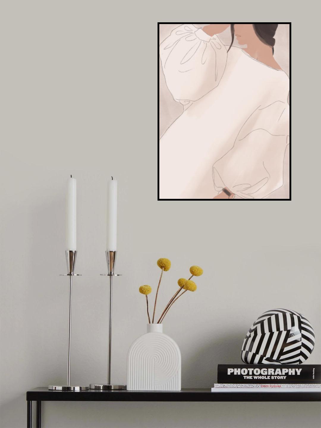 White Pajamas Poster och Canvastavla
