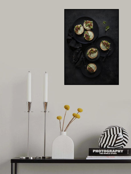 Basil and plum roses Poster och Canvastavla