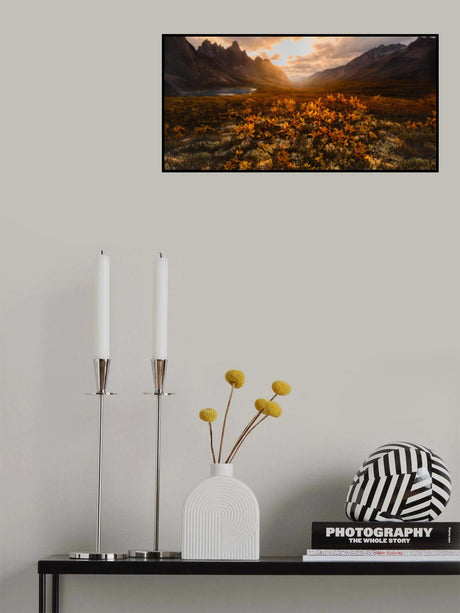 Wild Mountain Sunset Poster och Canvastavla