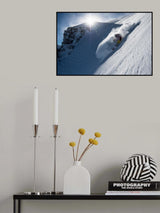 Steep powder turn with Charles Navillod Poster och Canvastavla