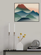 Volcanic Mountain From Far Poster och Canvastavla