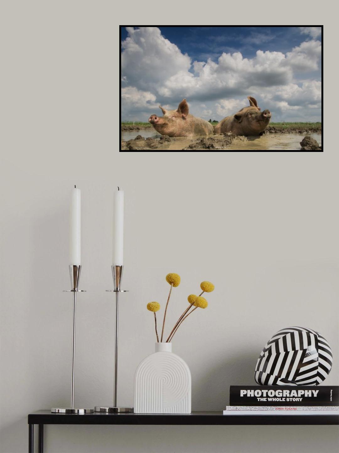 Mudpool fun Poster och Canvastavla