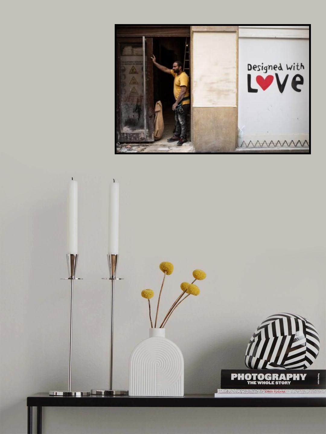 Designed with love Poster och Canvastavla
