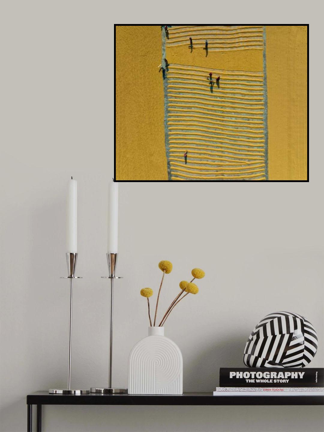 Pattern maker in a Rice Mill Poster och Canvastavla