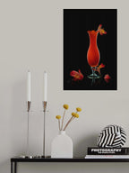 Orange King Peruvian Lily Poster och Canvastavla
