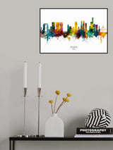 Osaka Japan Skyline Poster och Canvastavla