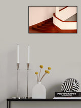 copper-coloured stairs Poster och Canvastavla