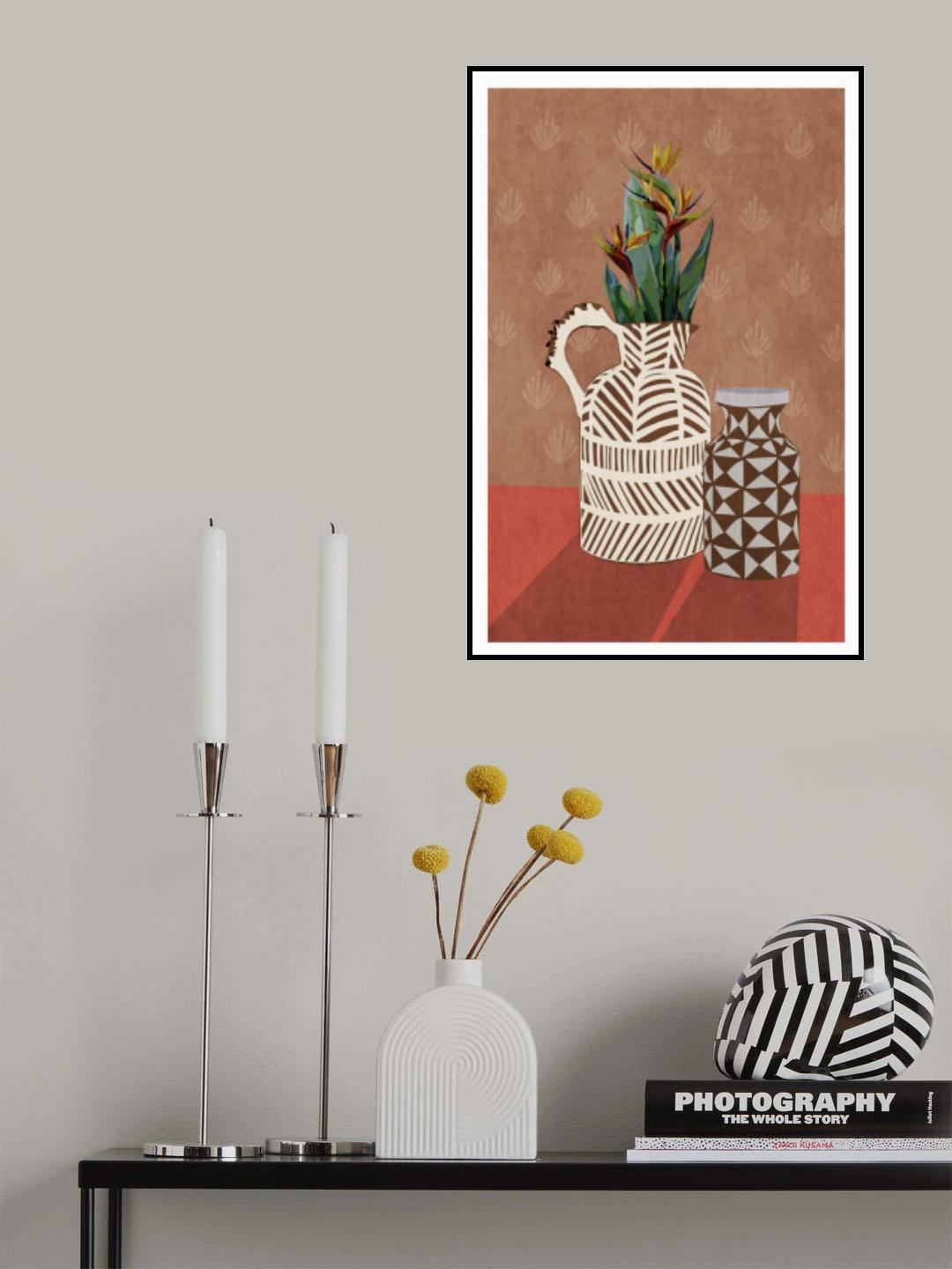 Flower Vase 4ratio 2x3 Print By Bohonewart Poster och Canvastavla