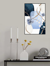 Floral Blue-2 Poster och Canvastavla