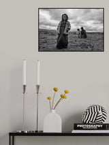 One child from herdsman's family Poster och Canvastavla