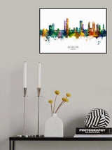 Asunción Paraguay Skyline Poster och Canvastavla