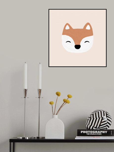 Blush Fox Poster och Canvastavla