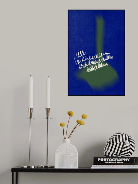 Blue and green arrangement 04 Poster och Canvastavla