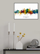 Bournemouth England Skyline Poster och Canvastavla