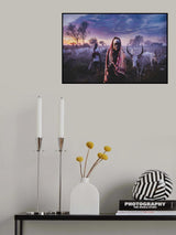 Blue Morning Mundari Poster och Canvastavla