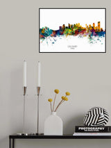 Calgary Canada Skyline Poster och Canvastavla