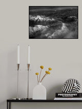 The Snow-capped Mountains and Clouds on the Tibet Plateau Poster och Canvastavla