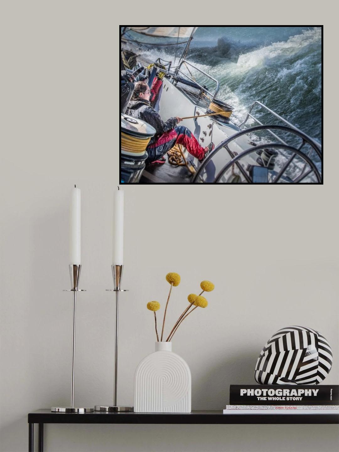 Storm in San Francisco Bay Poster och Canvastavla