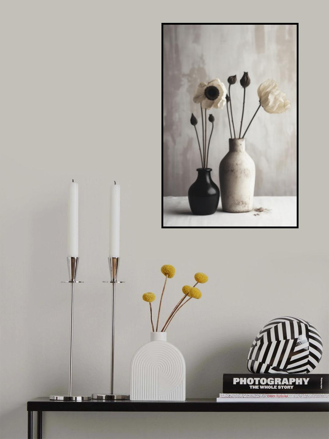 Black And White Ceramic No 1 Poster och Canvastavla
