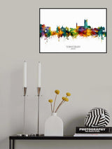 Tewkesbury England Skyline Poster och Canvastavla