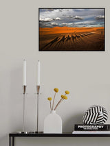 Through the dunes of Merzouga (Morocco). Poster och Canvastavla