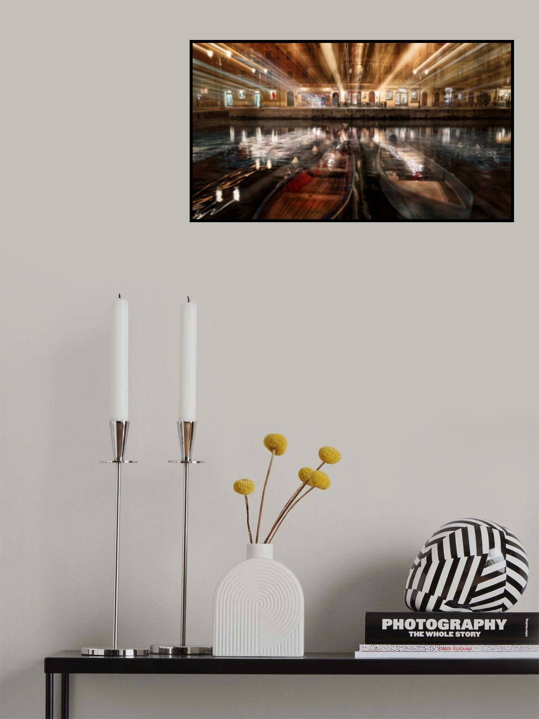 Evening in Lazise Poster och Canvastavla