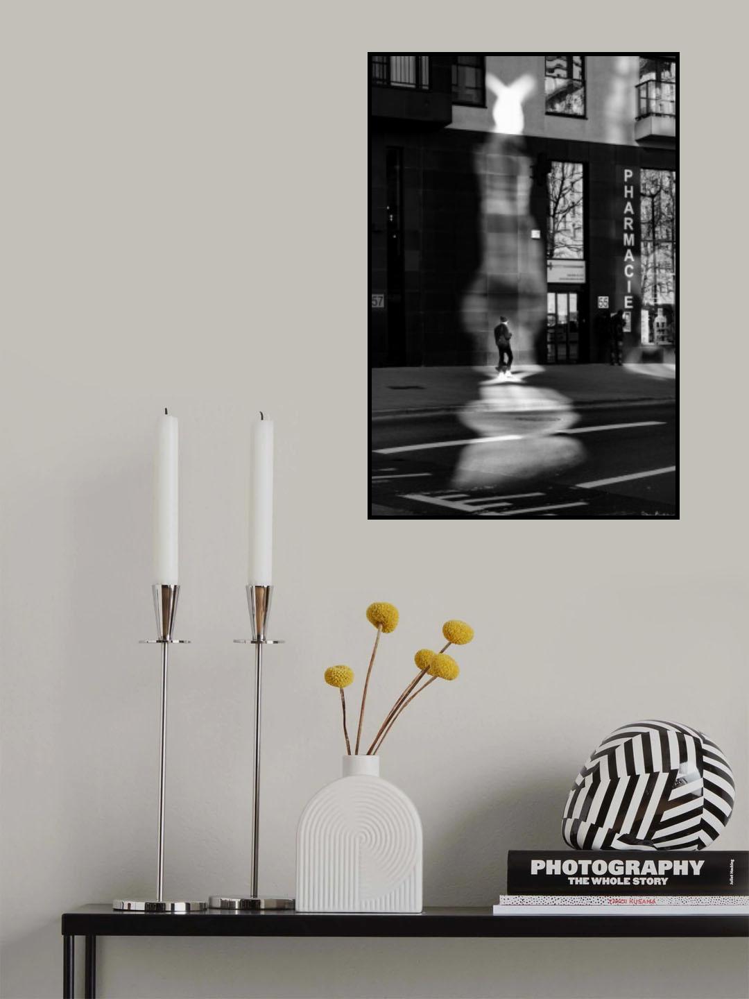 Rabbit Ghost Poster och Canvastavla