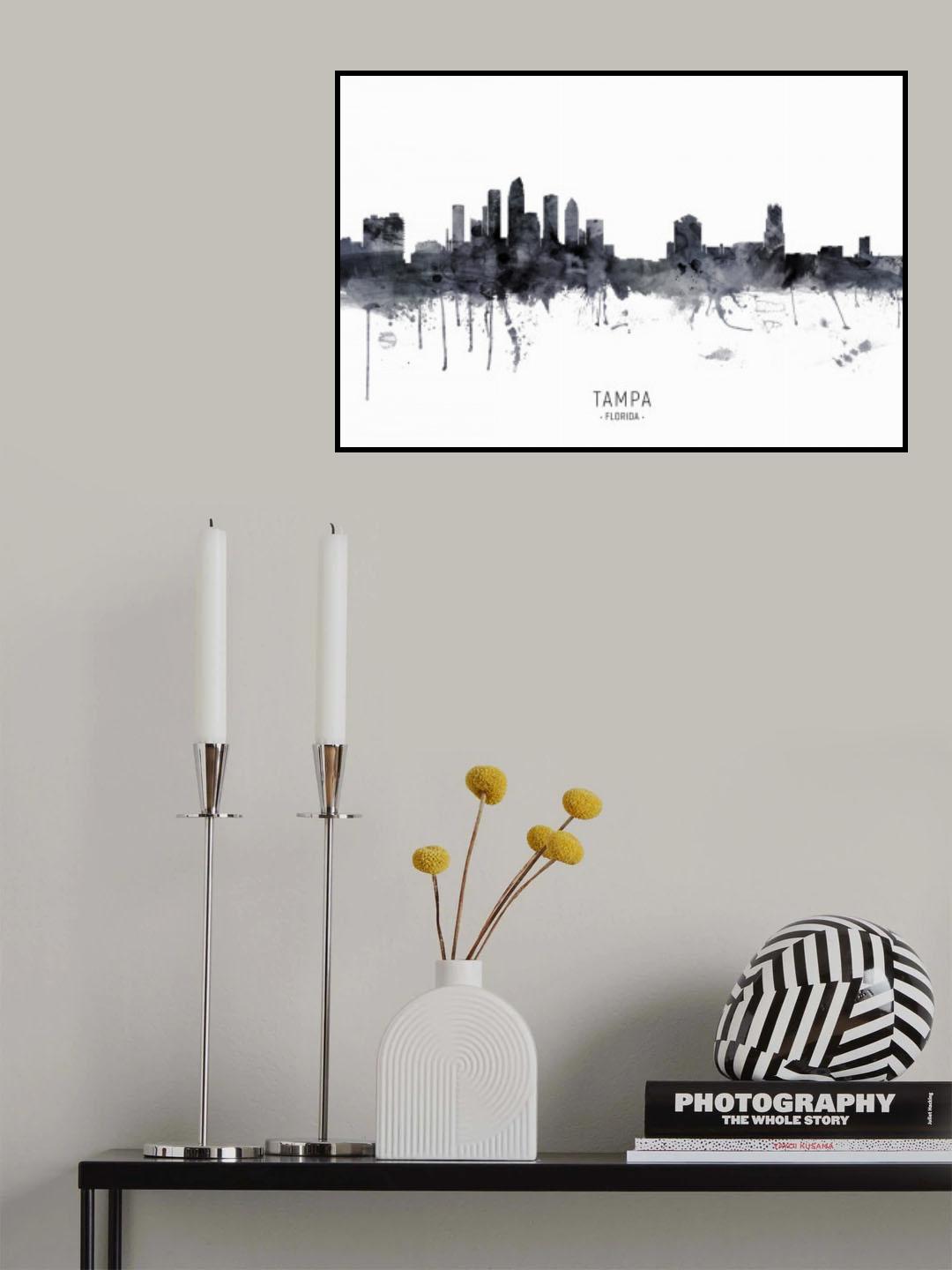 Tampa Florida Skyline Poster och Canvastavla