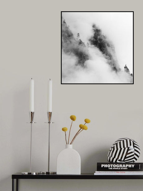 Foggy Mountain Poster och Canvastavla