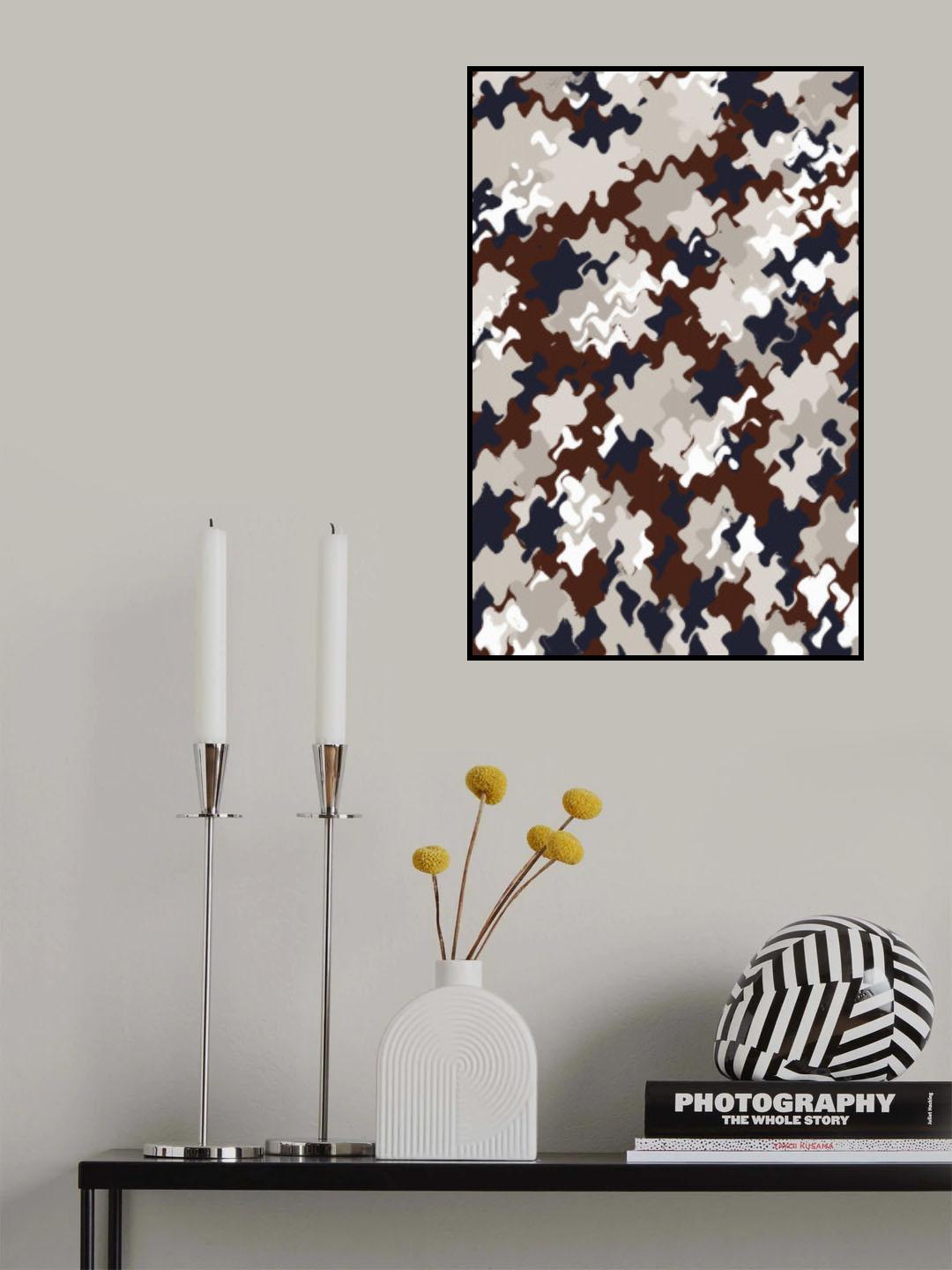 Liquid Berries Pattern Poster och Canvastavla
