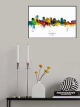 Phoenix Arizona Skyline Poster och Canvastavla