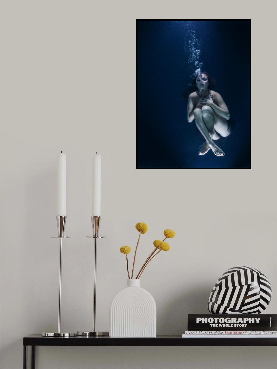 underwater artistic portrait shooting Poster och Canvastavla
