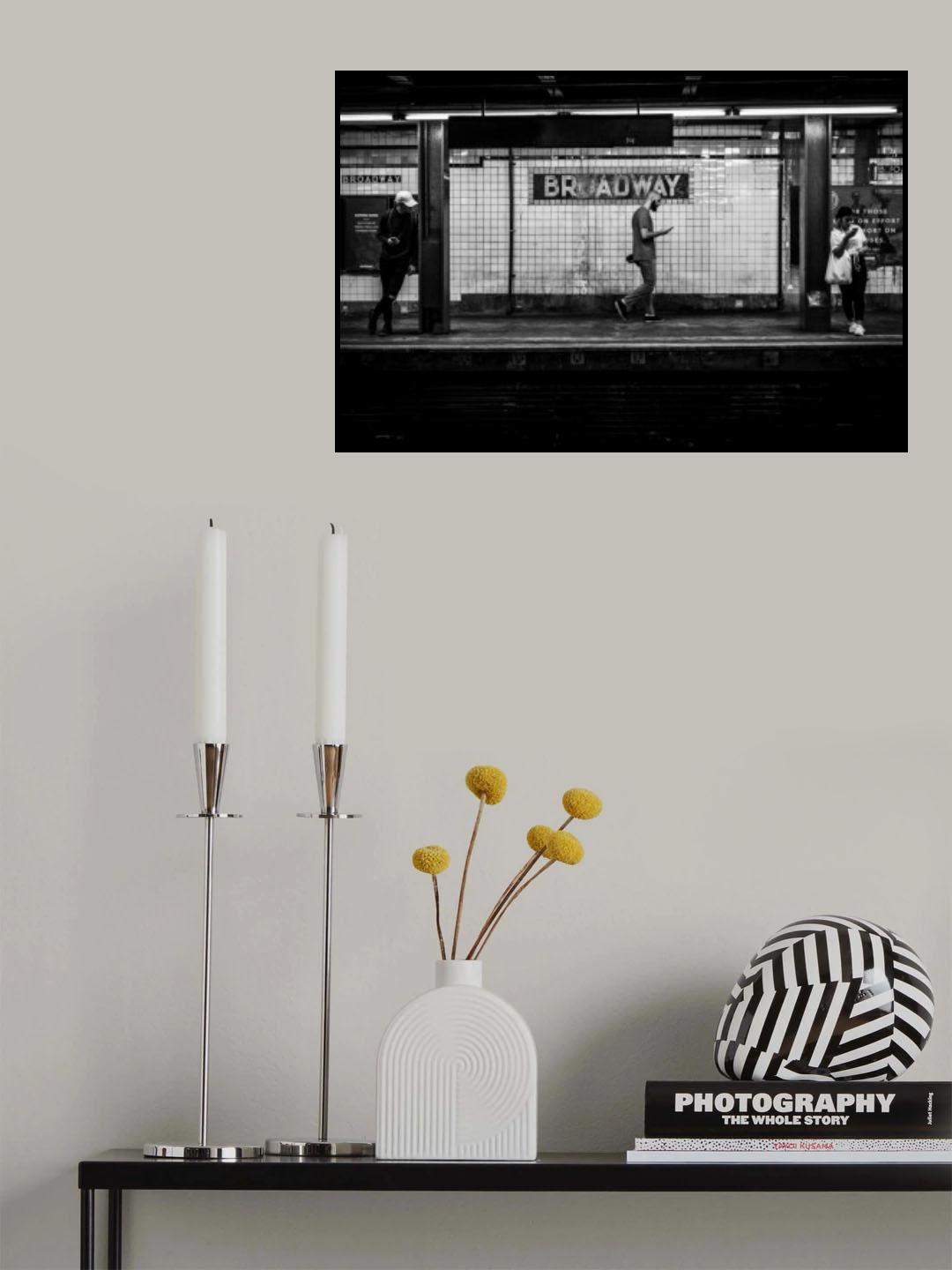 Broadway Station Poster och Canvastavla