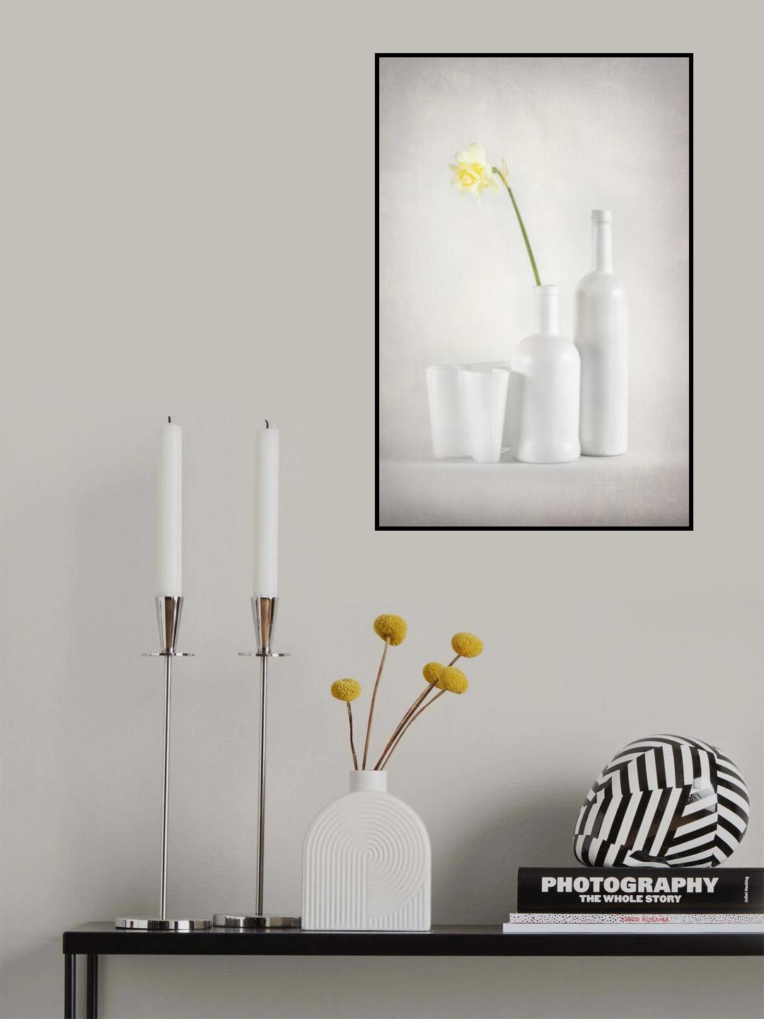 WhiteBloom Poster och Canvastavla