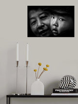 A boy with his mother Poster och Canvastavla